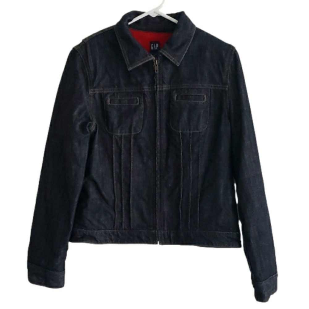 Gap Vintage Sweater Lined Jean Jacket Size Small